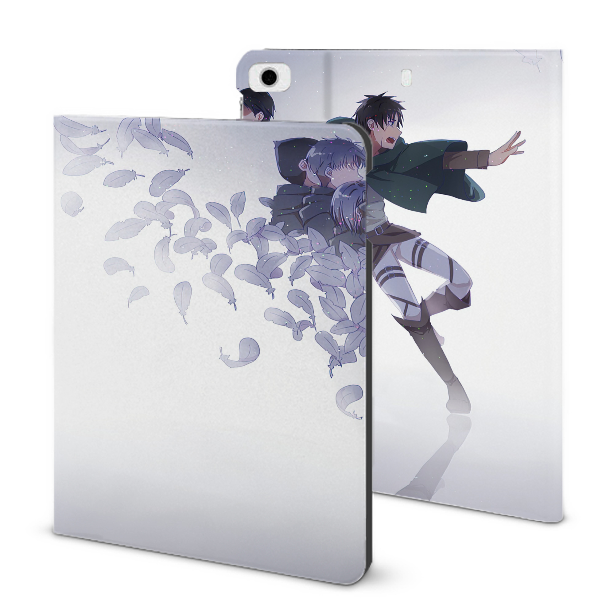（画像用） 進撃の巨人 Attack on Titan IPad ケース ブック型 PUレザー TPU 耐衝撃 軽量 薄型 ペン収納なし 全面保護 IPad 各モデル対応